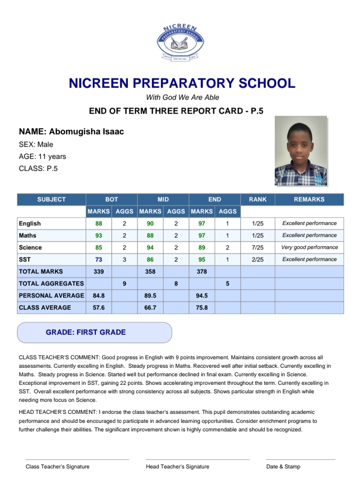Precision Student Profiling Alternate View